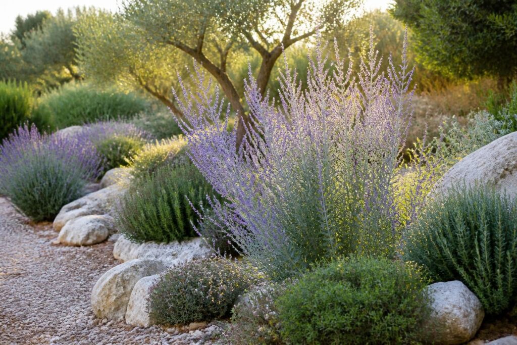 découvrez comment intégrer la perovskia russian sage, plante aromatique aux notes fraîches et épicées, dans votre jardin méditerranéen pour une touche parfumée et esthétique.