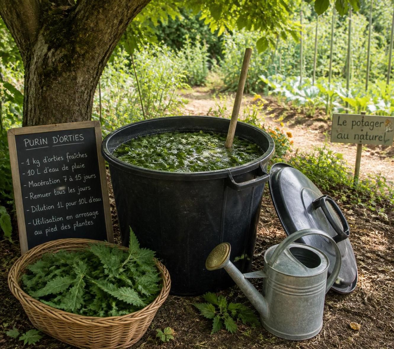 apprenez à préparer un purin d’orties, un engrais naturel efficace et écologique pour fertiliser votre jardin et favoriser la croissance de vos plantes.