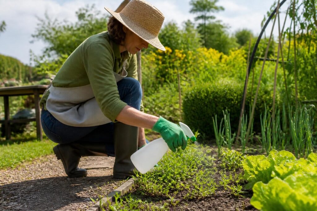 découvrez comment utiliser le vinaigre comme solution naturelle et écologique pour désherber votre jardin, une alternative efficace aux herbicides chimiques.