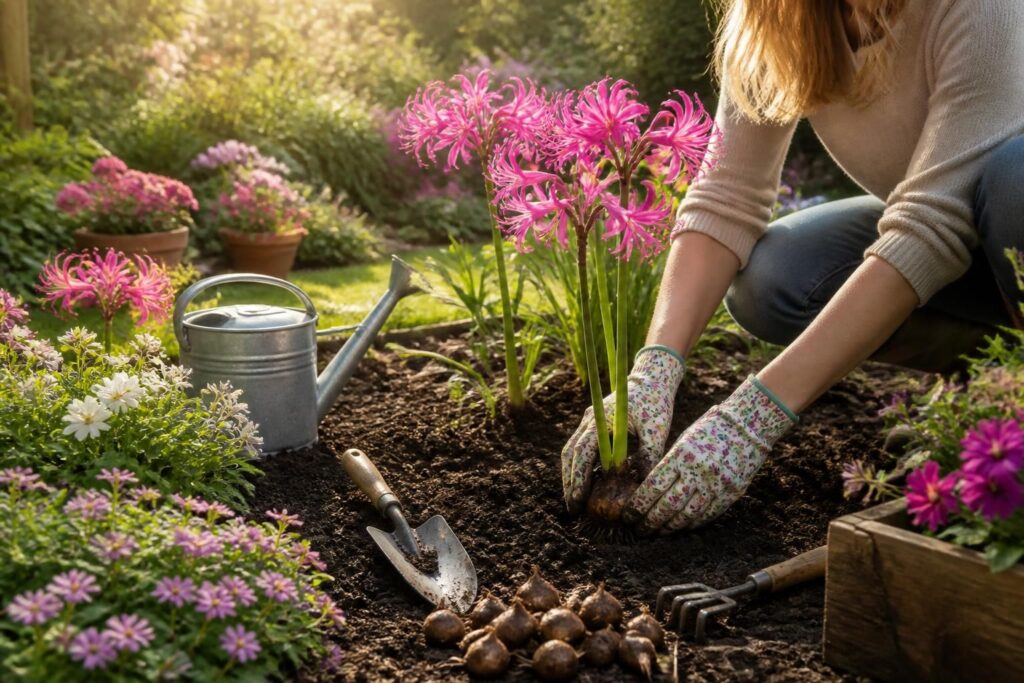 découvrez quand et comment planter les nerines pour embellir votre jardin avec ces fleurs élégantes. conseils pratiques pour une floraison réussie et un jardin éclatant.