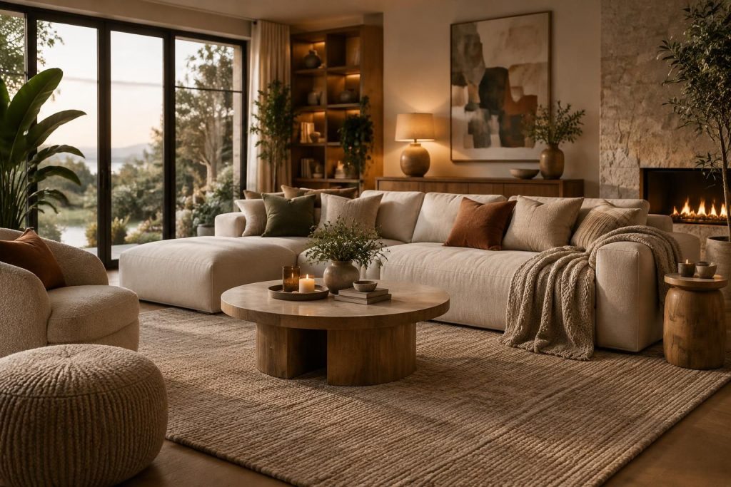 découvrez des idées déco pour créer un salon cosy, chaleureux et chic : couleurs, matières et astuces pour un intérieur accueillant et élégant.